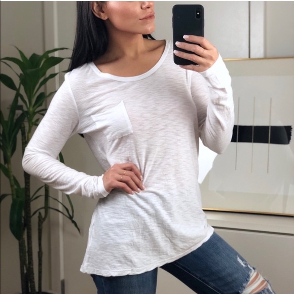 🚫 KEEPING | MALIBU White Scoop Neck LS - Picture 4 of 8